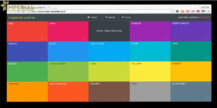 از نکات مهم طراحی وب سایت استفاده از پالت رنگی مناسب است